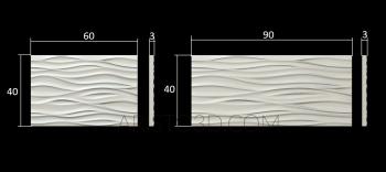 Geometrical panel (PGM_0122) 3D model for CNC machine